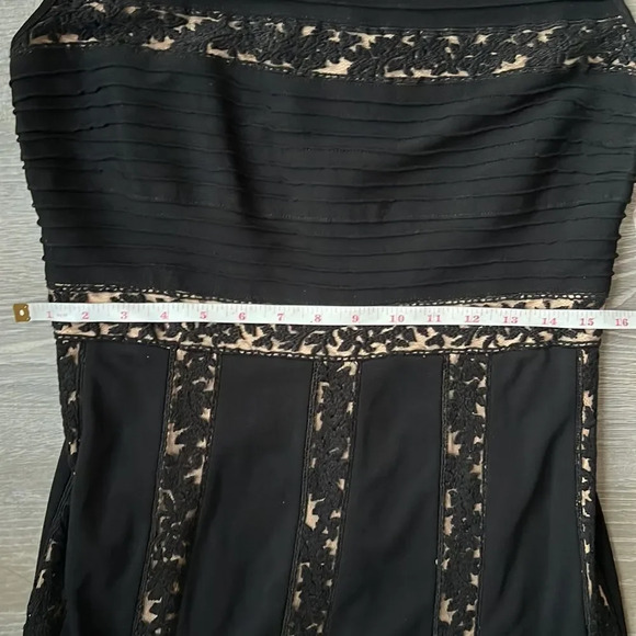 Tadashi Shoji Black Midi Dress with Lace Accents - Picture 15 of 16